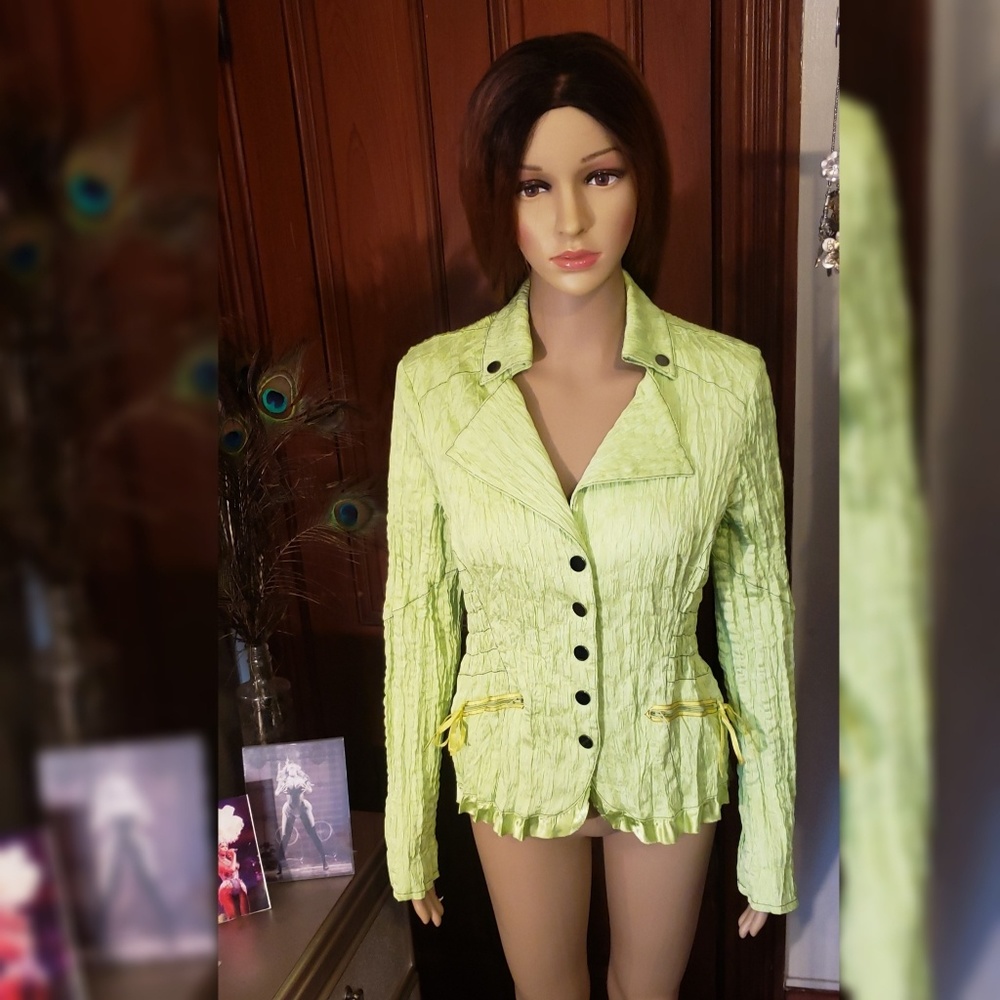 Vintage lime green jacket